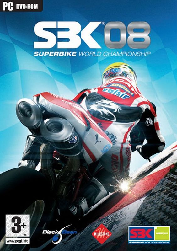 SBK 08: Superbike World Championship box art for Xbox 360